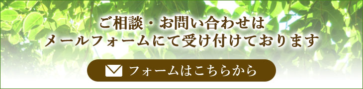 ご相談・お問い合わせはメールフォームにて受け付けております